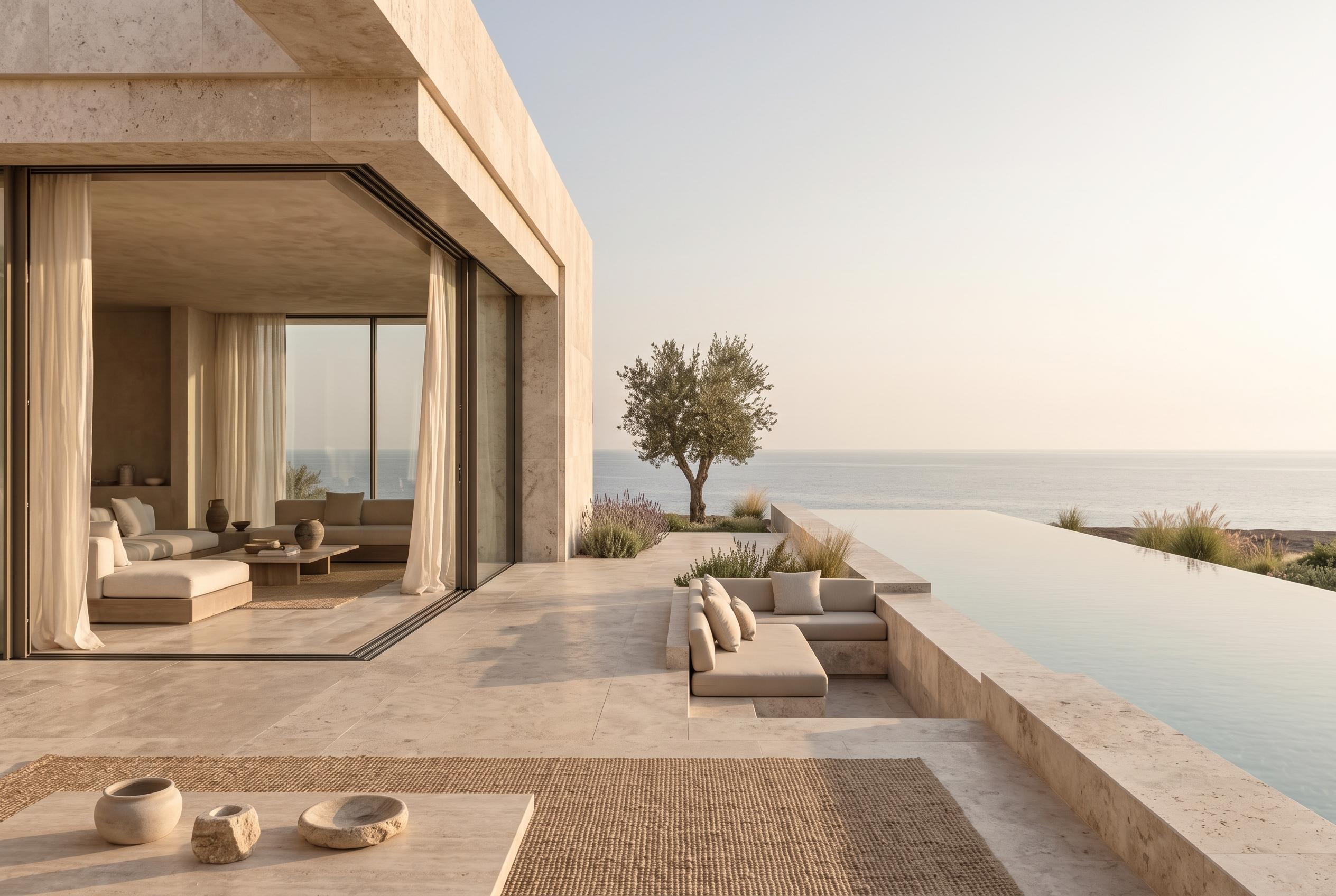 Architectural residence shaped by natural light, landscape and outdoor living
